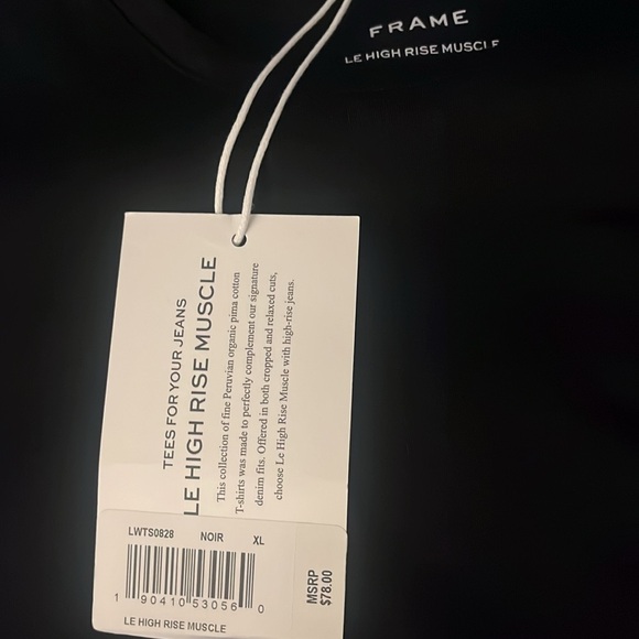 NWT•FRAME Le High Rise Muscle Tee - Picture 12 of 16